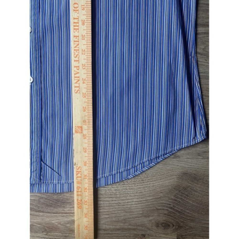 Polo Ralph Lauren Shirt XL Blue‎ Striped Button Down L/S Preppy Pony - Picture 6 of 6